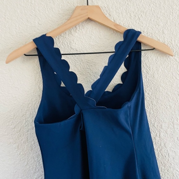 J. Crew Scalloped active dress in Navy NWOT - Picture 9 of 11